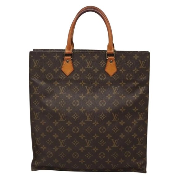 LOUIS VUITTON Monogram Sac Plat Hand Bag M51140 LV Auth 132679 - Picture 2 of 16